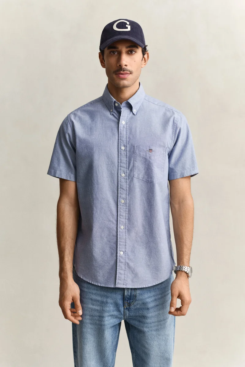 غانت Regular Classic Oxford Short Sleeve Shirt